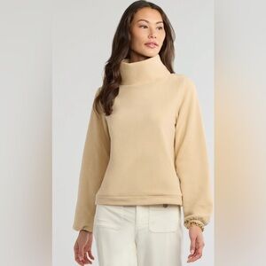 Tuckernuck Dudley Stephens Vello Fleece Cream Ecru Grace Street Turtleneck Xs‎